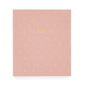 The Baby Book - Rose Linen Swiss Dot