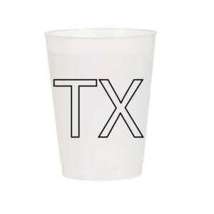TX Set of 10 Reusable Cups