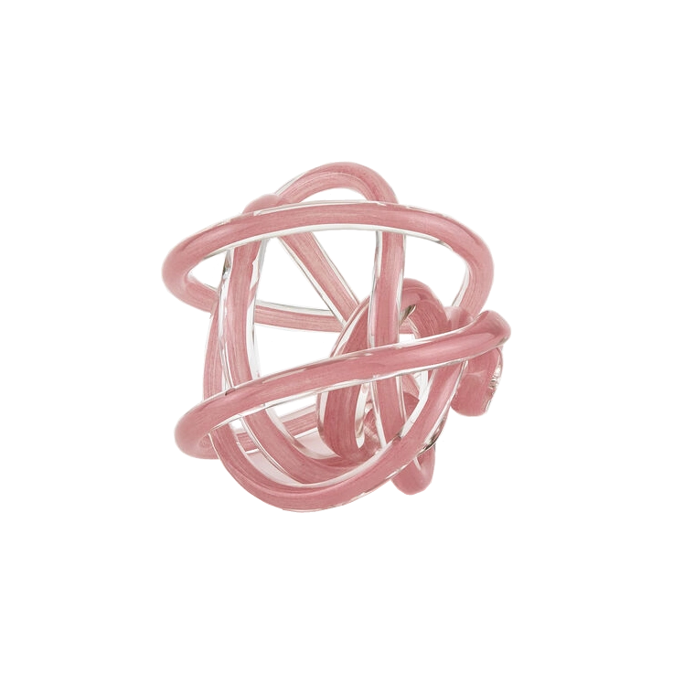 Tizo Handblown Glass Knot – Pink