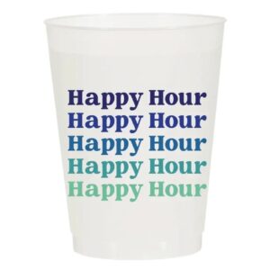 Happy Hour Frosted Flex Cups