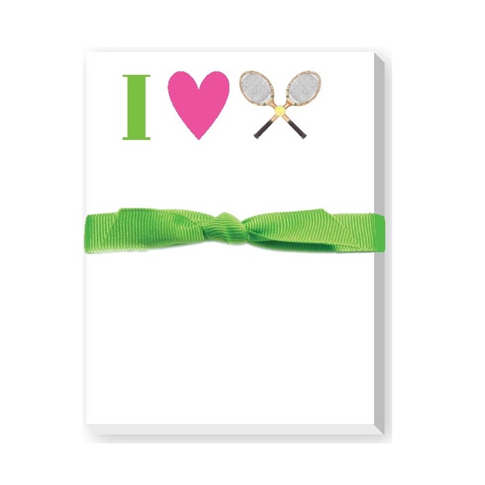 I Love Tennis Mini Notepad