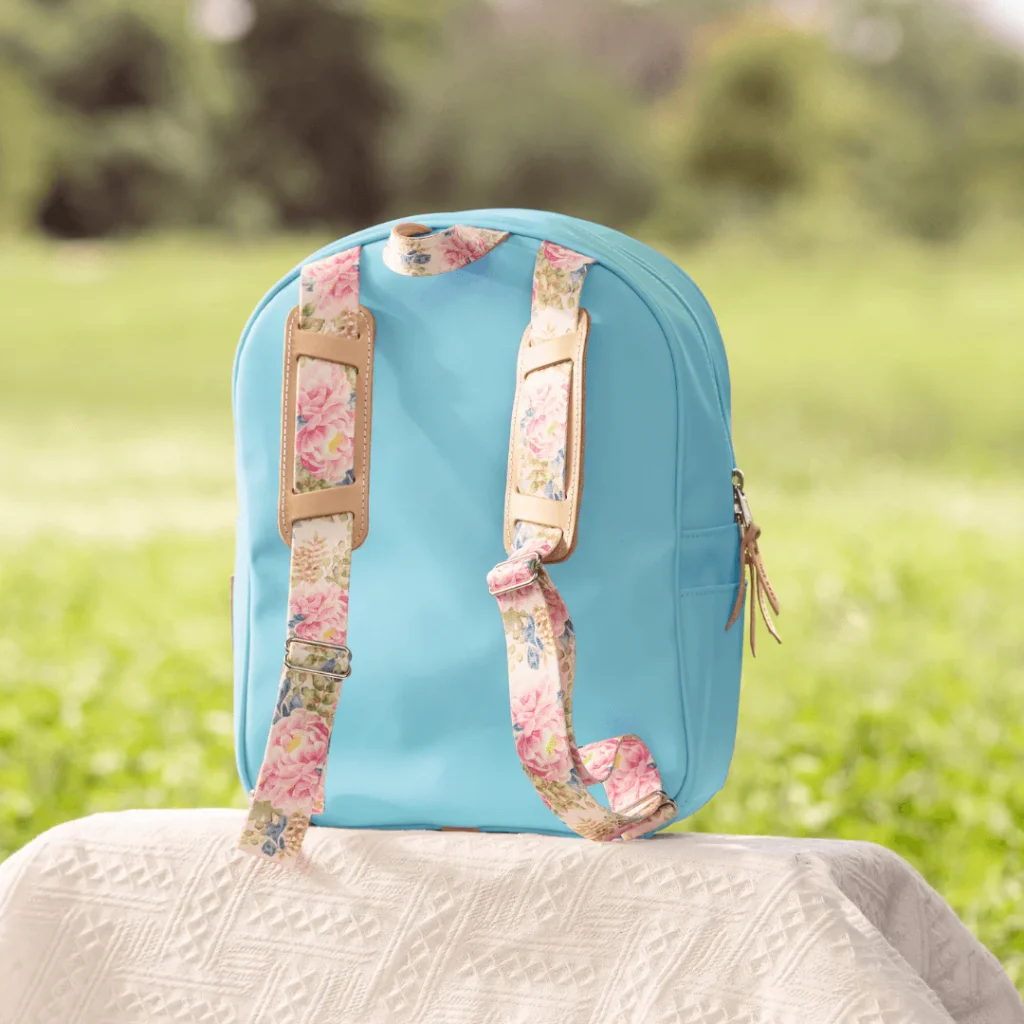 Jon Hart Backpack – Ocean Blue with Peony Webbing2