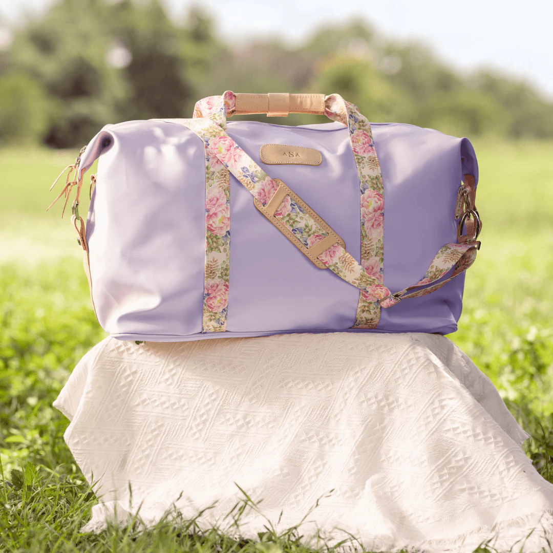 Jon Hart Weekender - Lilac with Peony Webbing