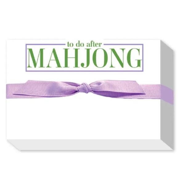 To Do After Mahjong Notepad