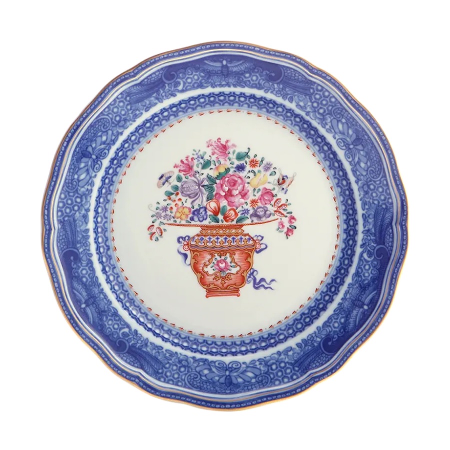 Mottahedeh Mandarin Bouquet Dinner Plate