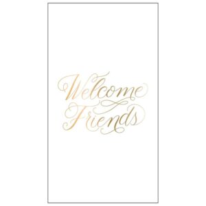 Welcome Friends Paper Guest Towels