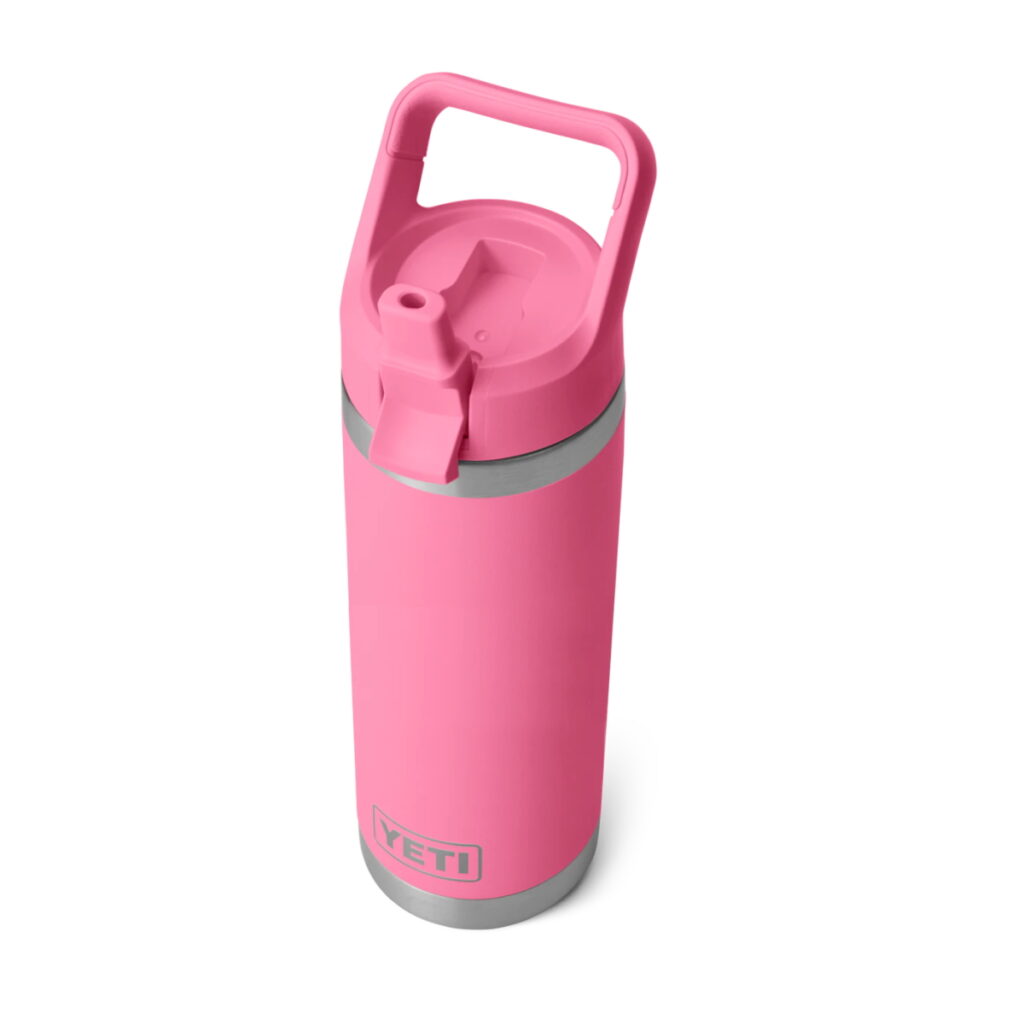 Yeti Rambler 18oz Straw Cap Bottle Harbor Pink Berings