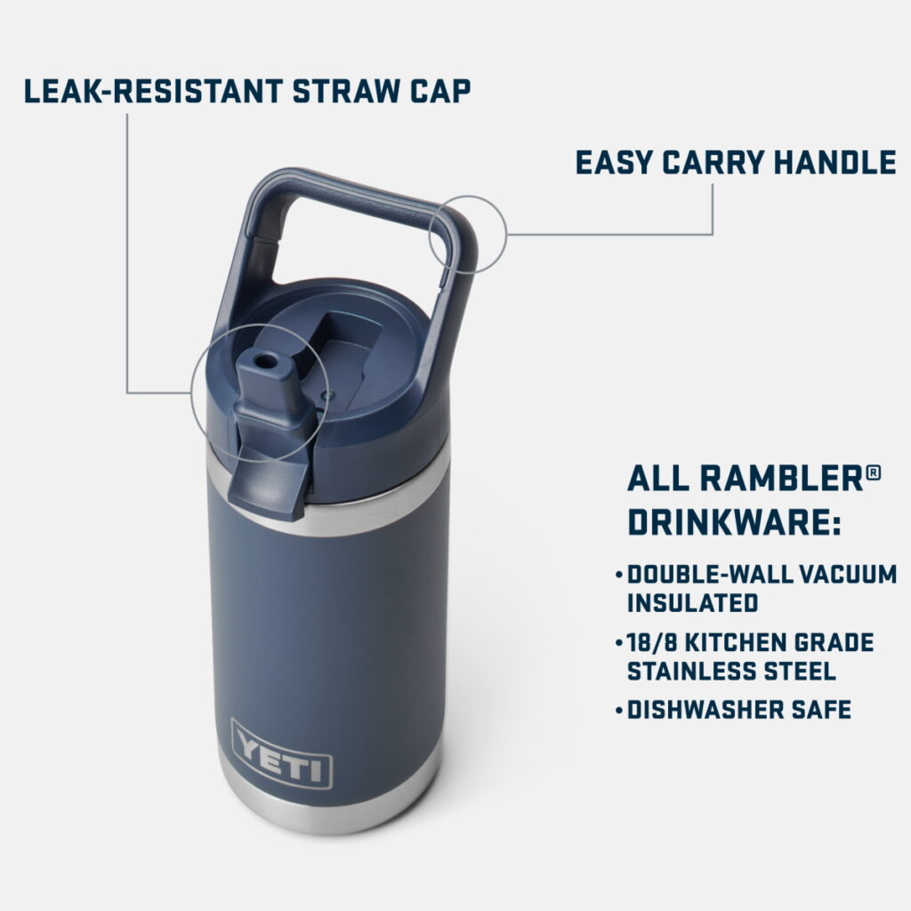 Yeti Rambler 18oz Straw Cap Bottle - Seafoam