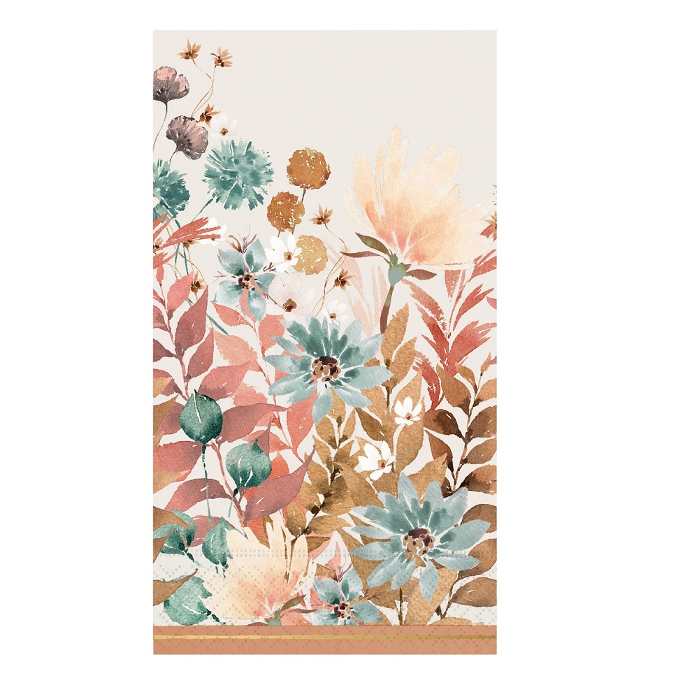 Boho Autumn Floral Guest Paper Towels