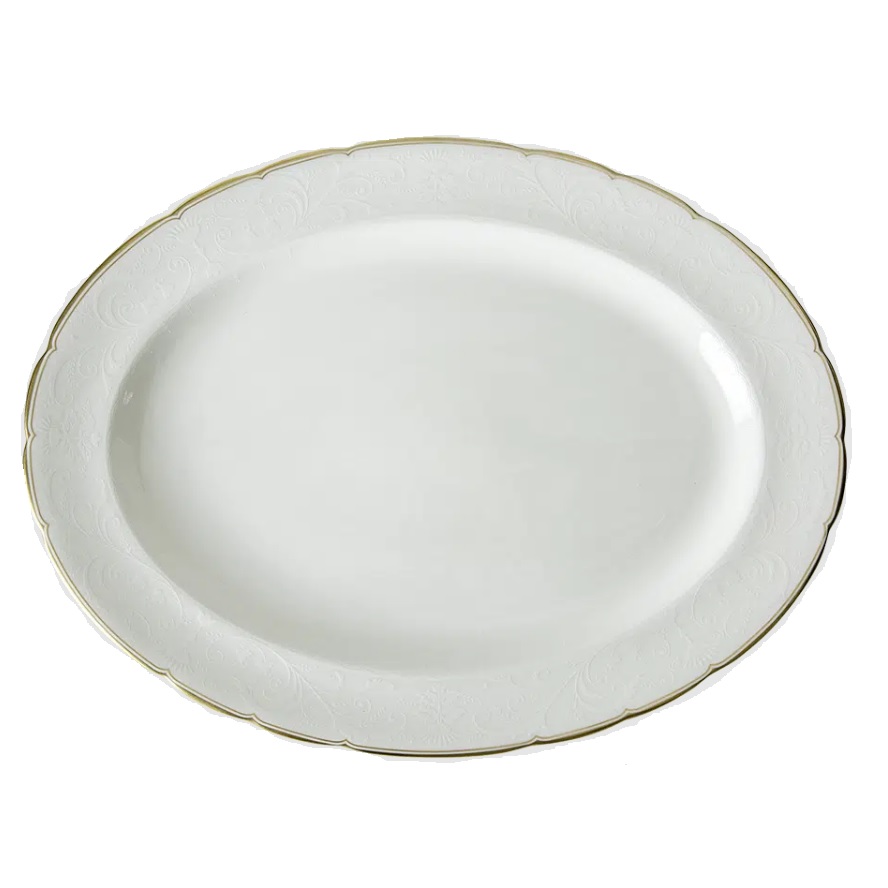 Darley Abbey Pure Gold Oval Platter Large