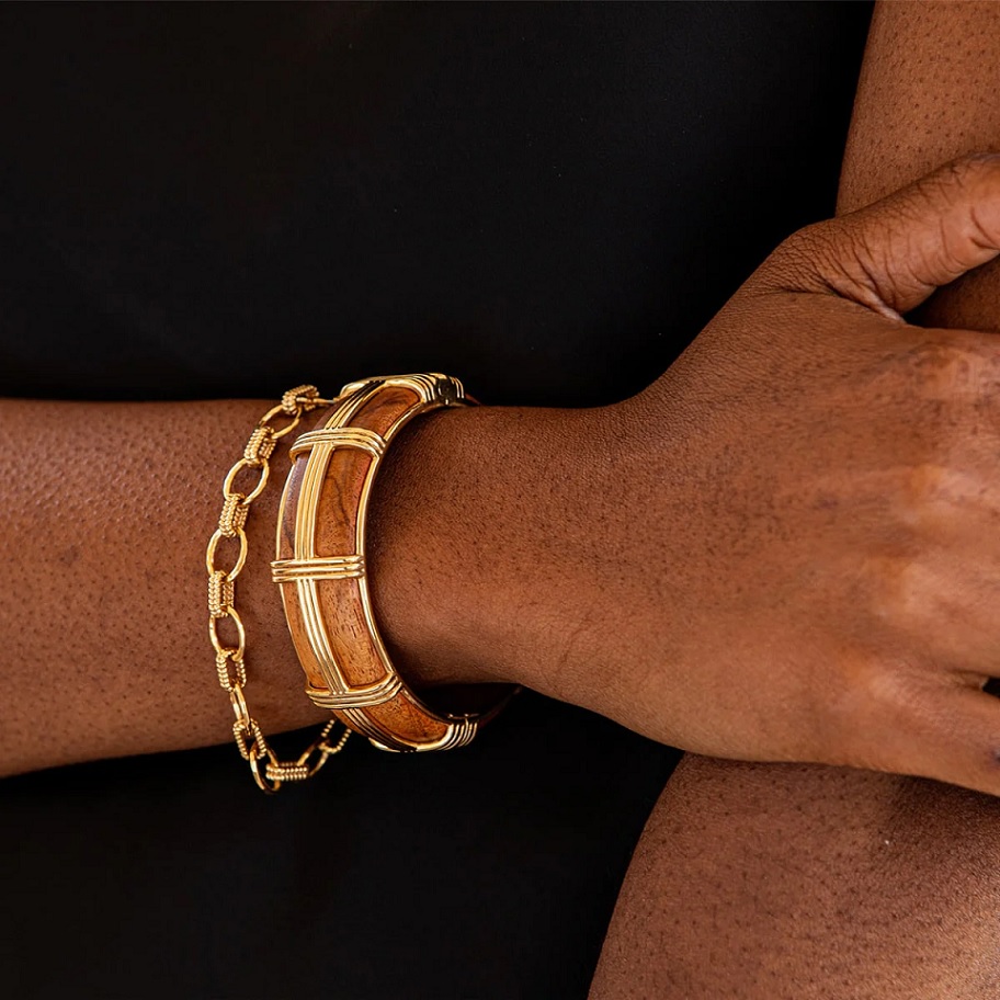 Gaia Hinged Bangle