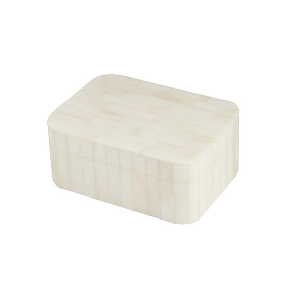 Ivory Bone Inlaid Box, Small