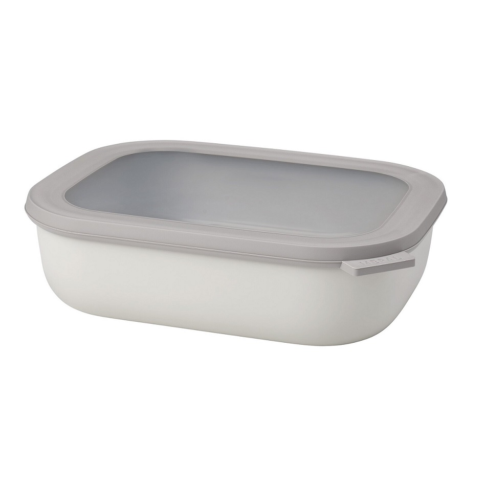 Cirqula Rectangular Multi Bowl 2000 ml / 68 oz - Nordic white