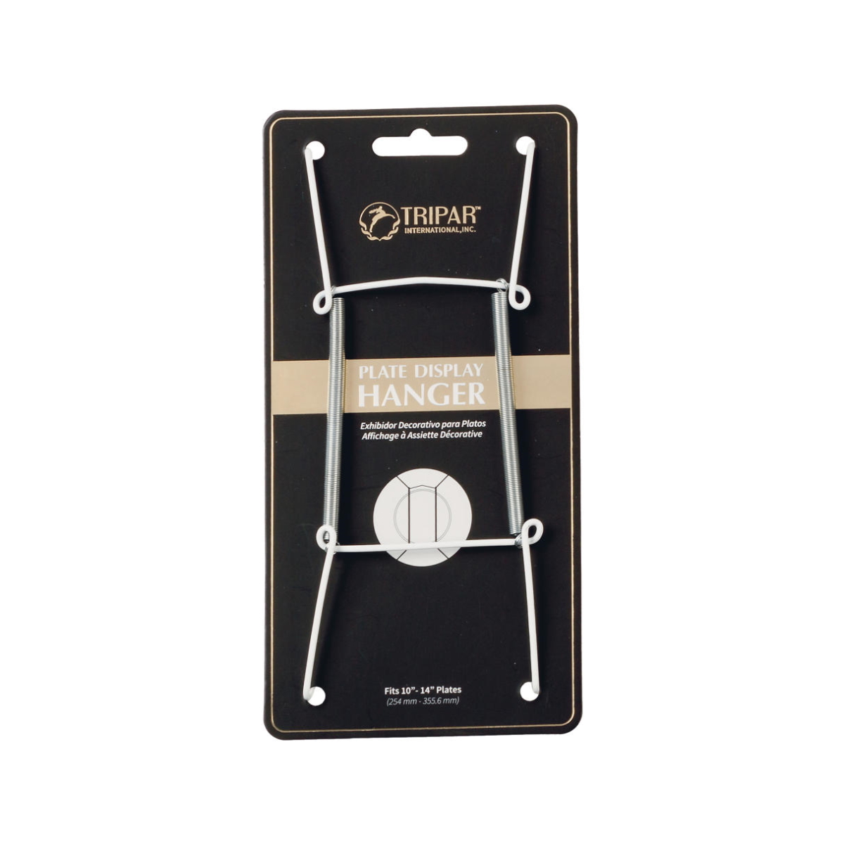 Tripar 10-14in White Vinyl Plate Hanger