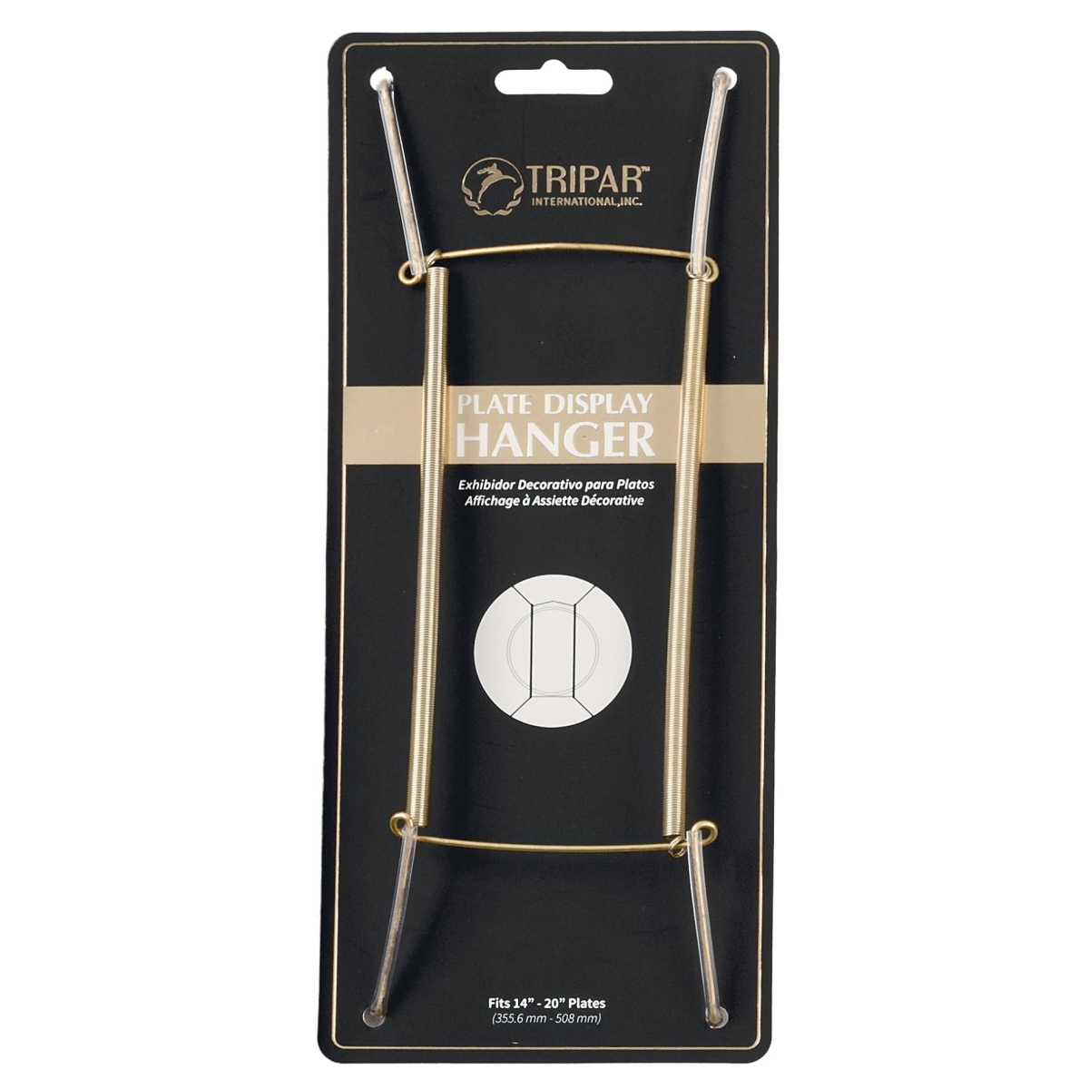 Tripar 14-20in Brass Plate Hanger