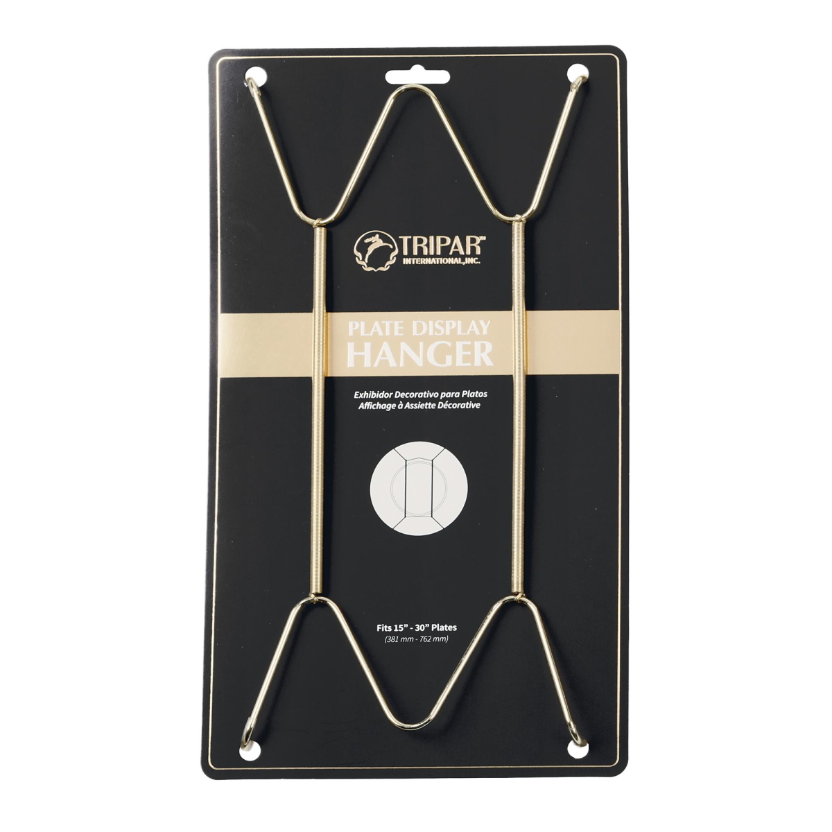 Tripar 15-30in Brass Plate Hanger