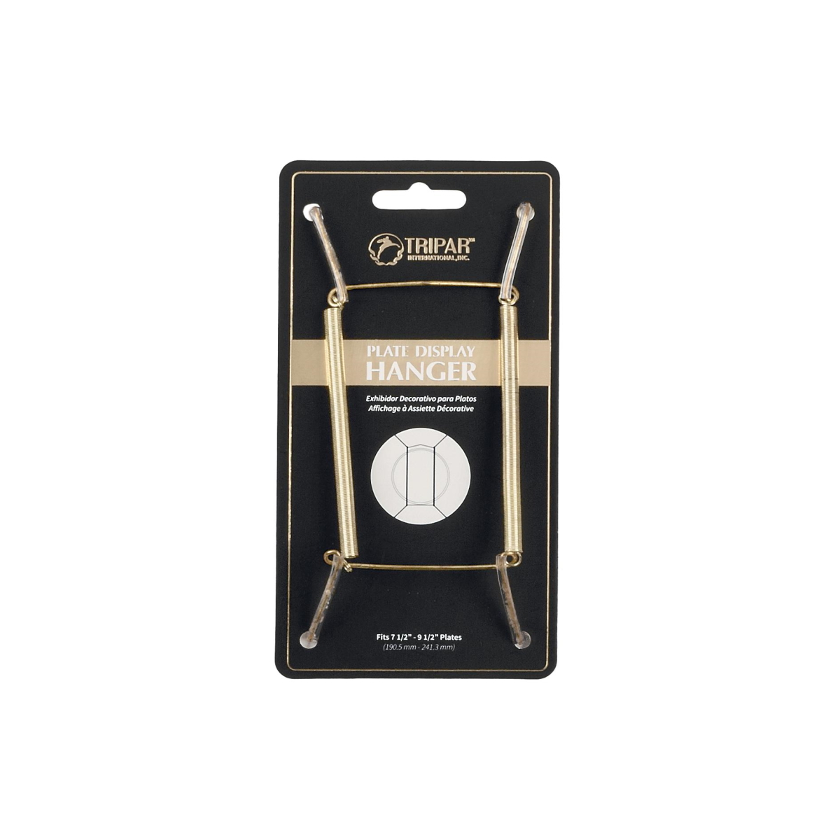 Tripar 7.5-9.5in Brass Plate Hanger