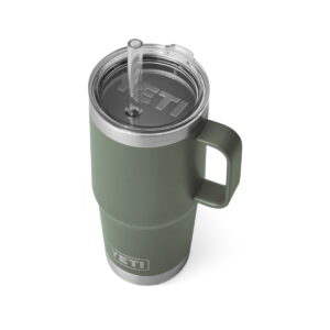 Yeti Rambler 25oz Mug with Straw Lid - Camp Green