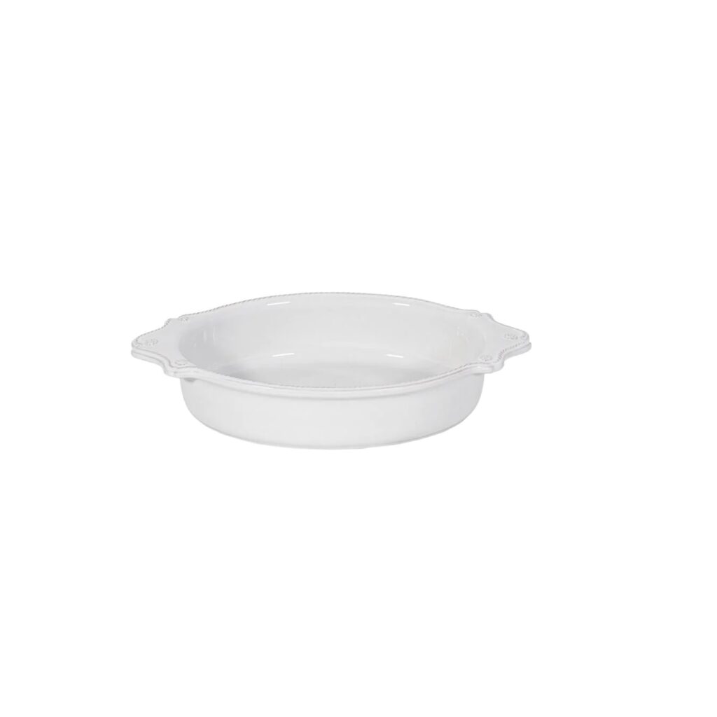 Juliska Berry & Thread 13" Oval Baker - Whitewash