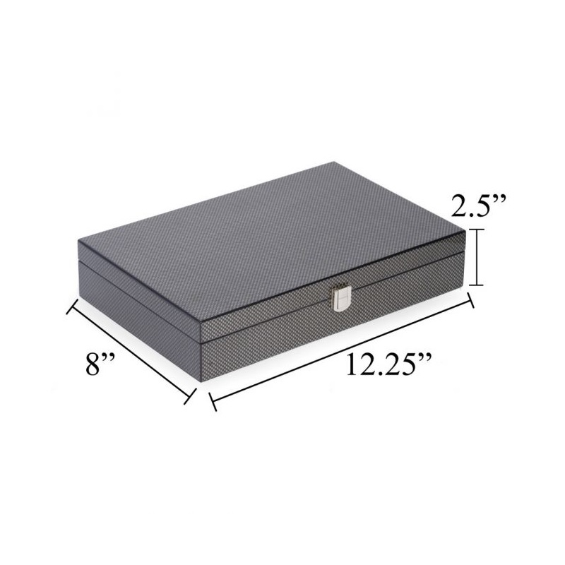 Carbon Fiber 200 Chips Poker Set