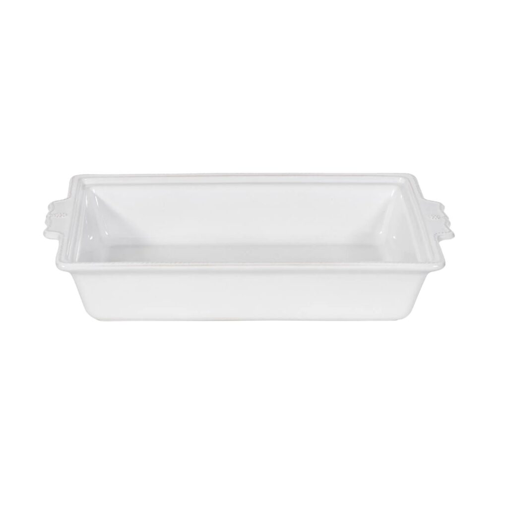 Juliska Berry & Thread 13" Rectangular Baker with Lid - Whitewash