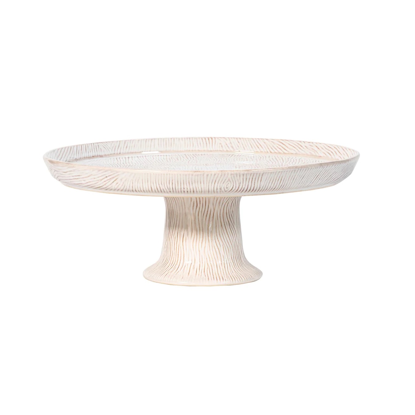 Juliska Blenheim Oak Cake Stand - Whitewash
