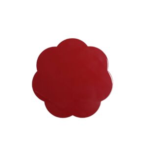 Addison Ross Lacquer Scalloped Placemat - Burgundy