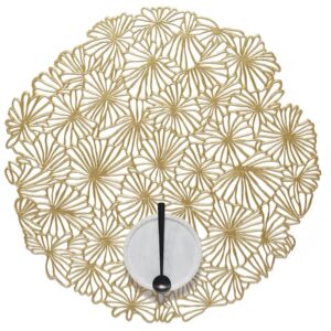 Chilewich Daisy Round Placemats - Gilded