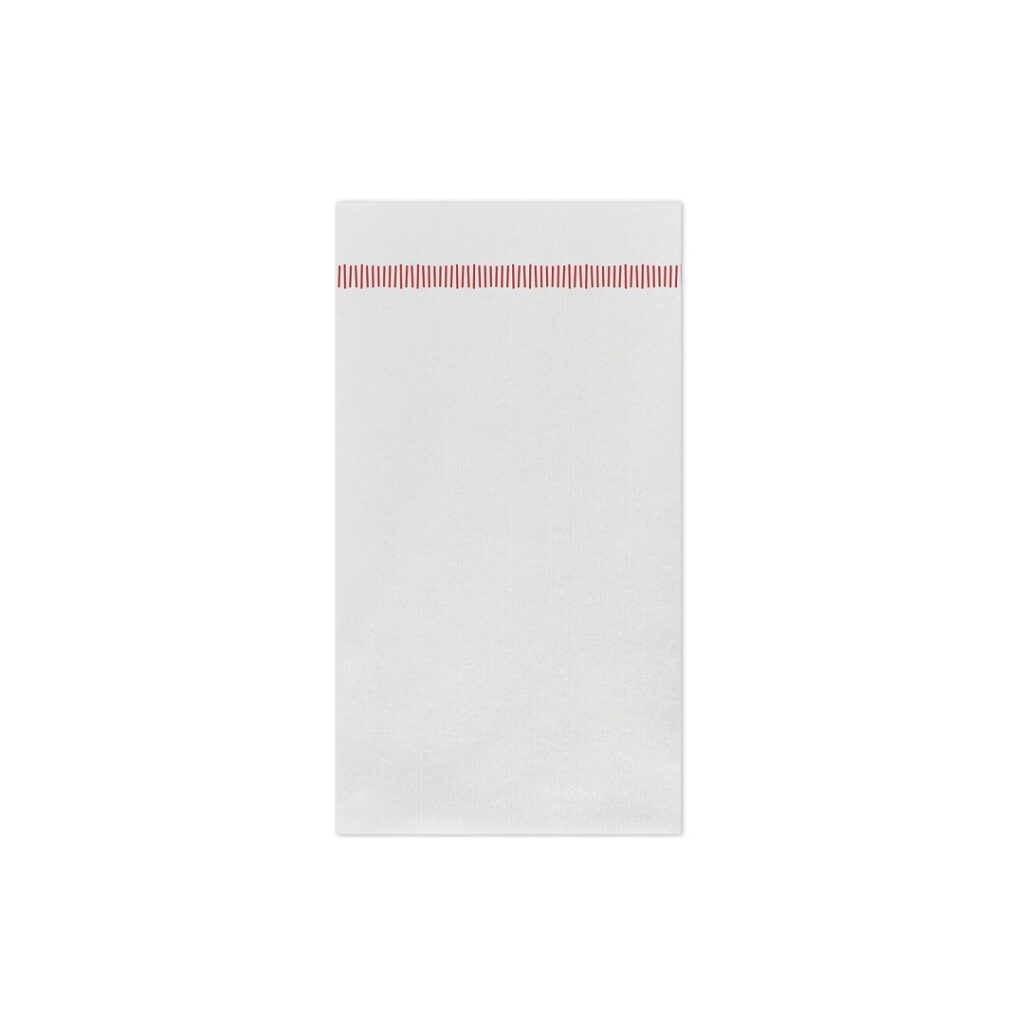 Vietri Papersoft Guest Towels (Pack of 20) - Fringe Red