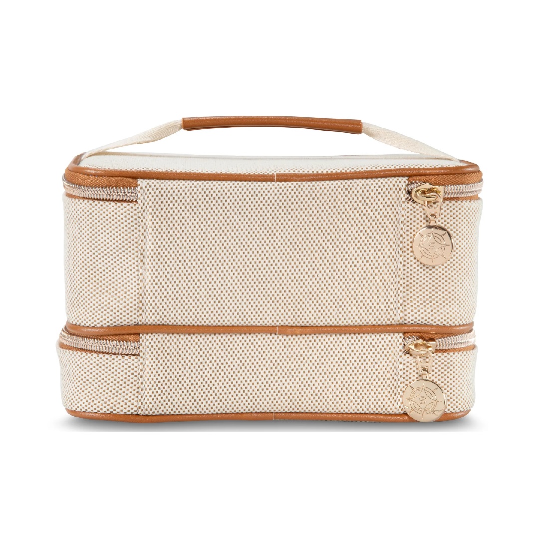 Jenny Train Cosmetics Case - Tropea Ivory | Berings