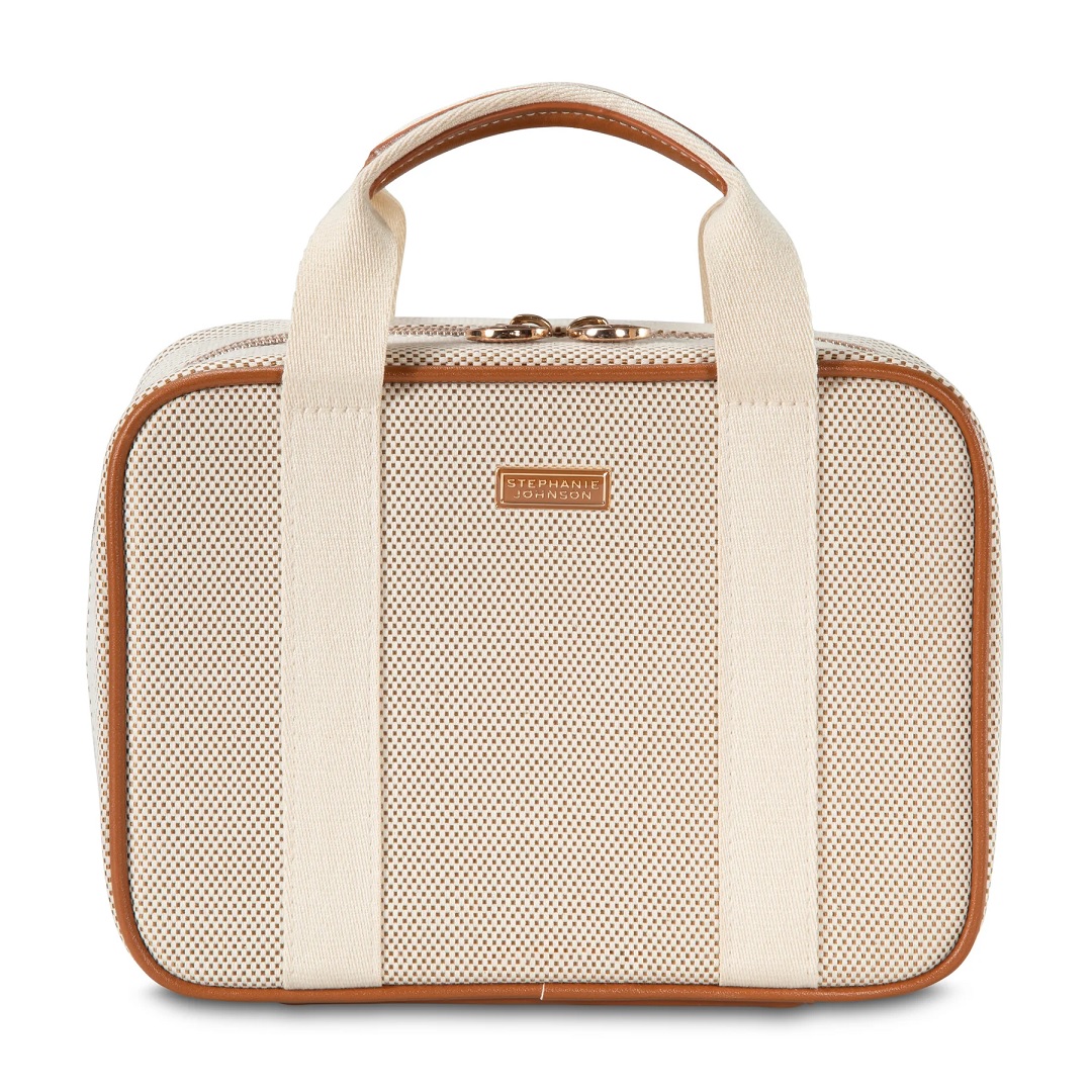 ML Traveler Cosmetics Case- Tropea Ivory