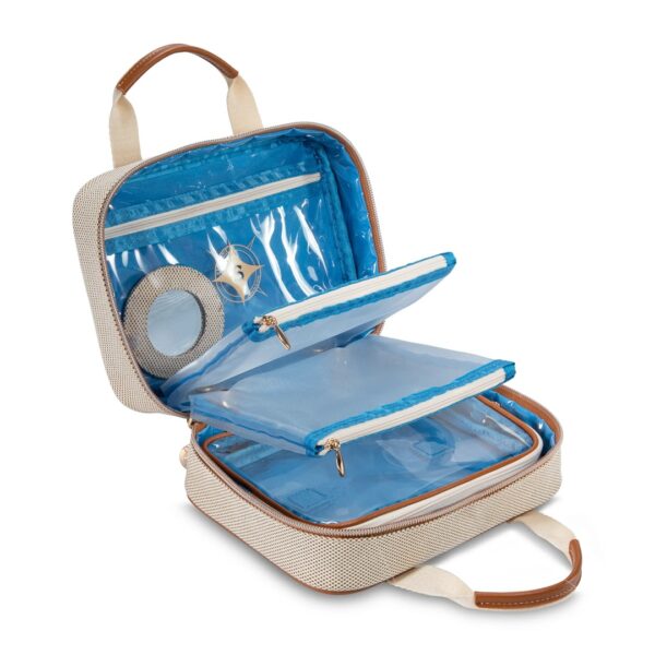 ML Traveler Cosmetics Case- Tropea Ivory