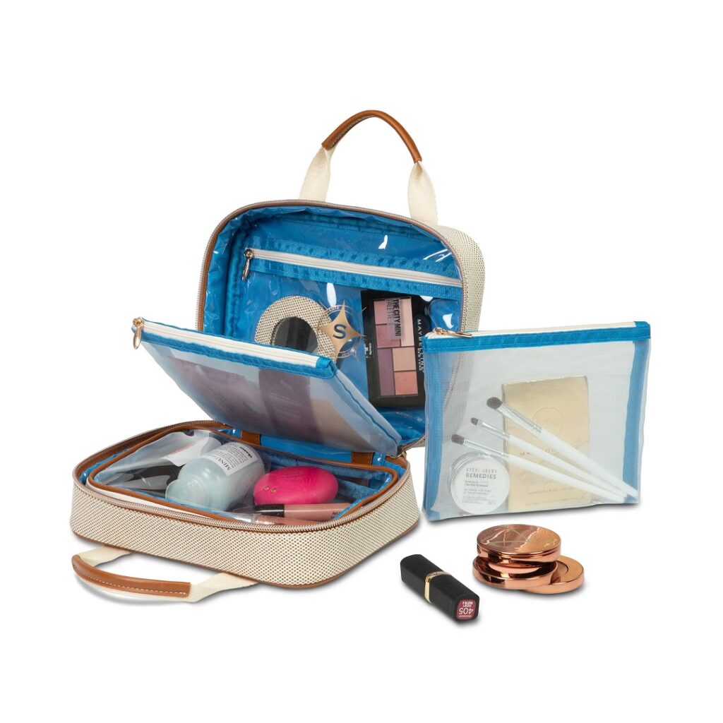 ML Traveler Cosmetics Case- Tropea Ivory