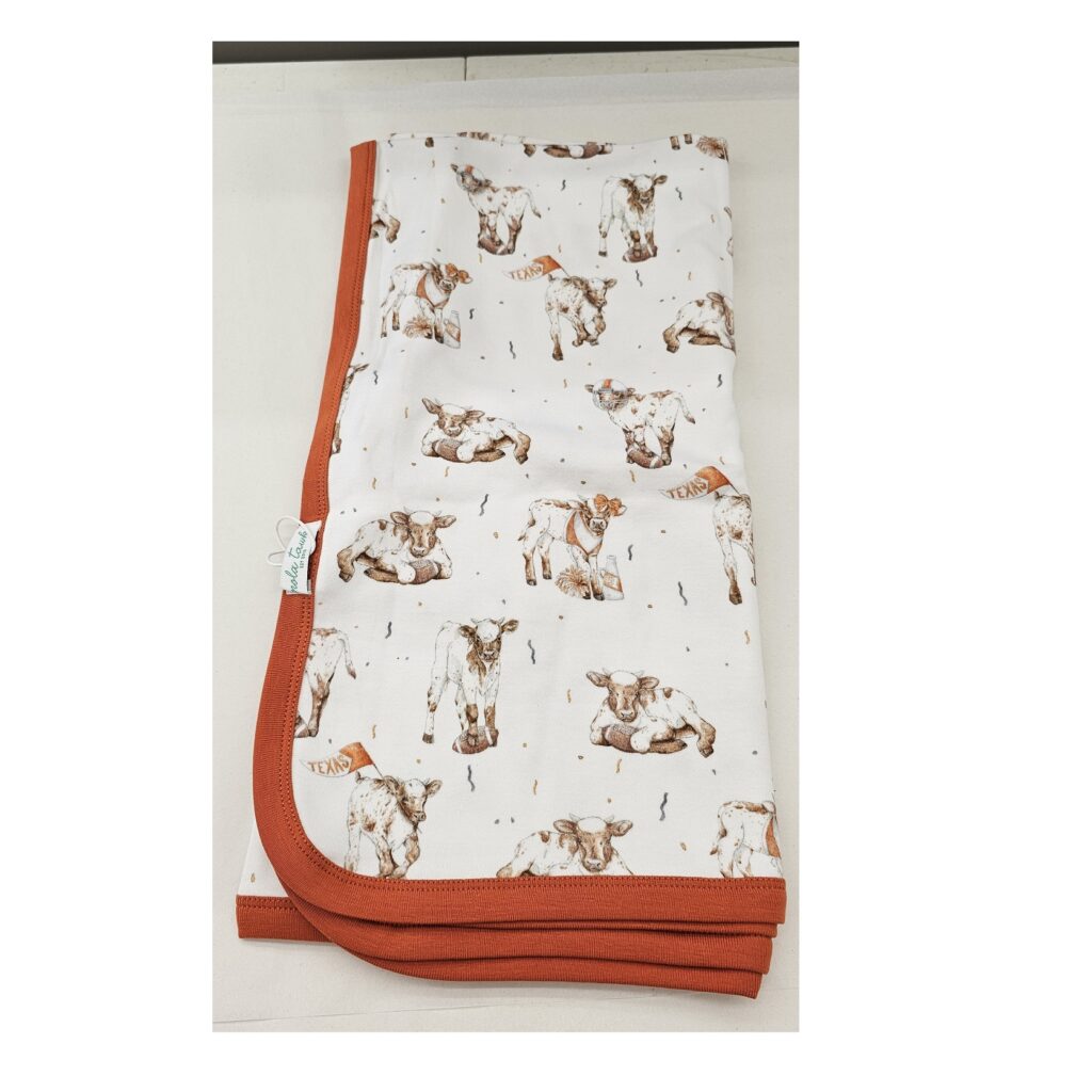 Most Valuable Calf: Texas Swaddle Blanket