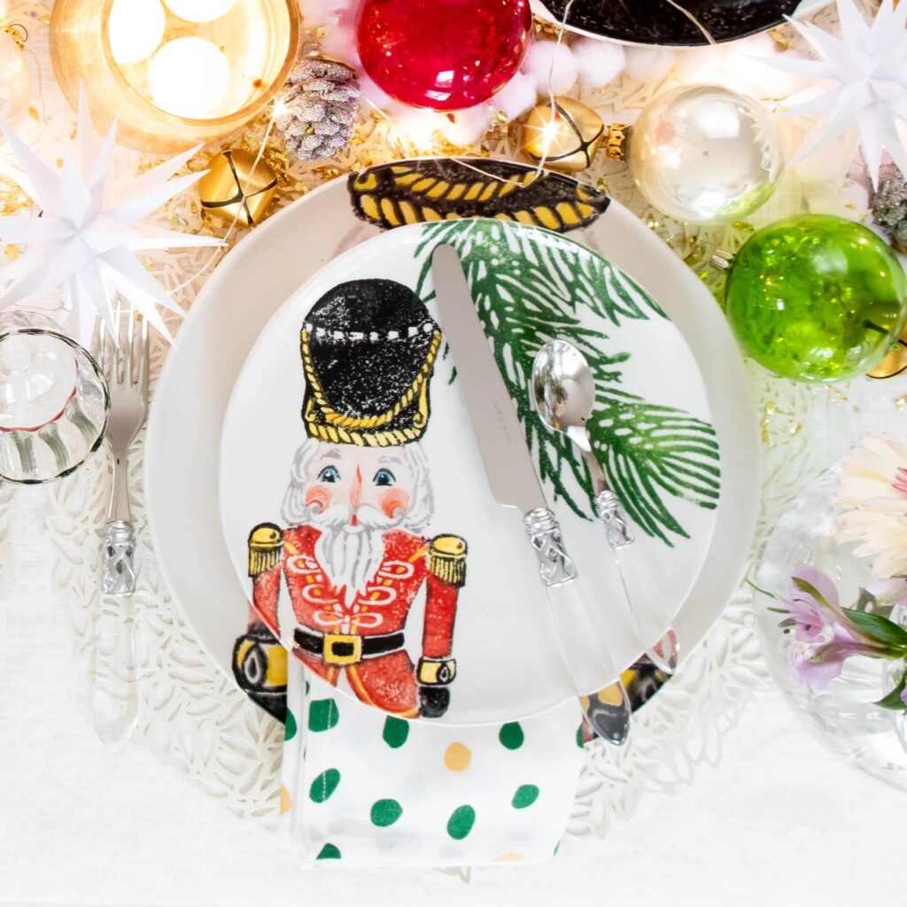 Vietri Nutcracker Red Salad Plate