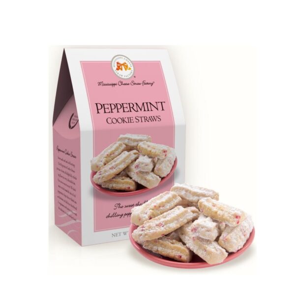 Peppermint Cookie Straws 5.5 oz. Carton