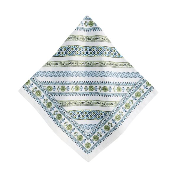 Juliska Seville Stripe Napkin - Green