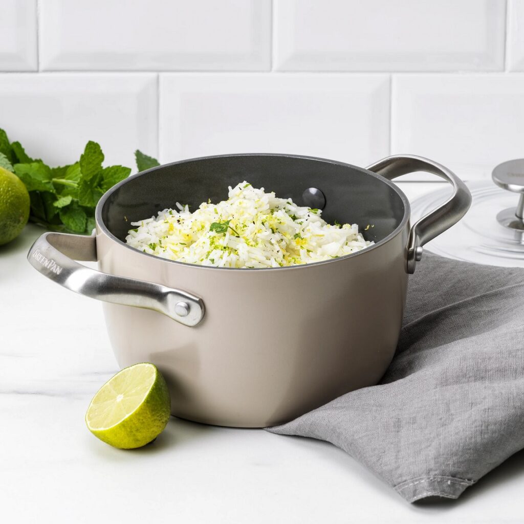 Green Pan 2 Quart Rice & Grains Cooker - Taupe