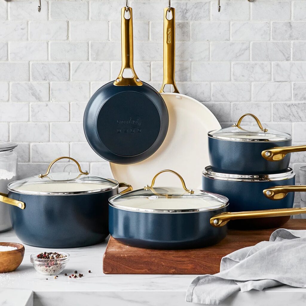 Reserve Ceramic Nonstick 10 Piece Cookware Set - Twilight