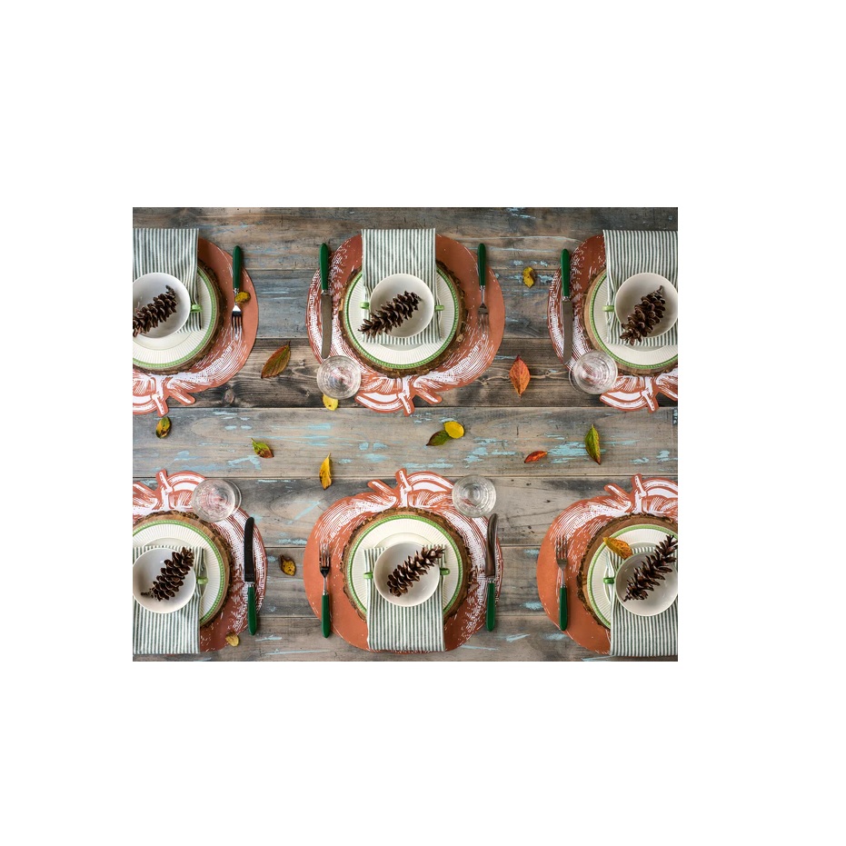 Hester & Cook DieCut Paper Pumpkin Placemats Berings