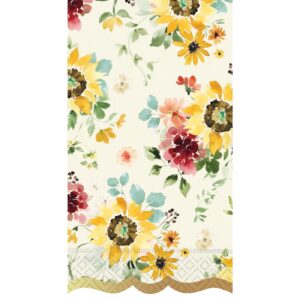 Design Design Elegant Sunflowers Paper Guest Towels