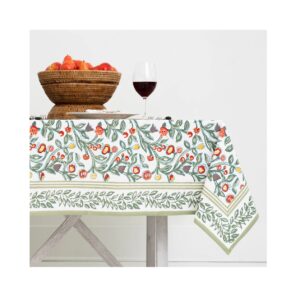 Pomegranate Emma Crimson & Clover Tablecloth 60"x90"
