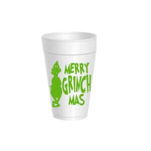 Merry Grinch Mas Foam Cups