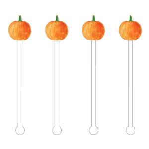 Pumpkin Acrylic Stir Sticks