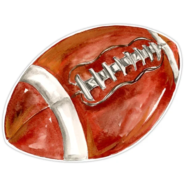 Rosanne Beck Football Posh Die-Cut Placemats