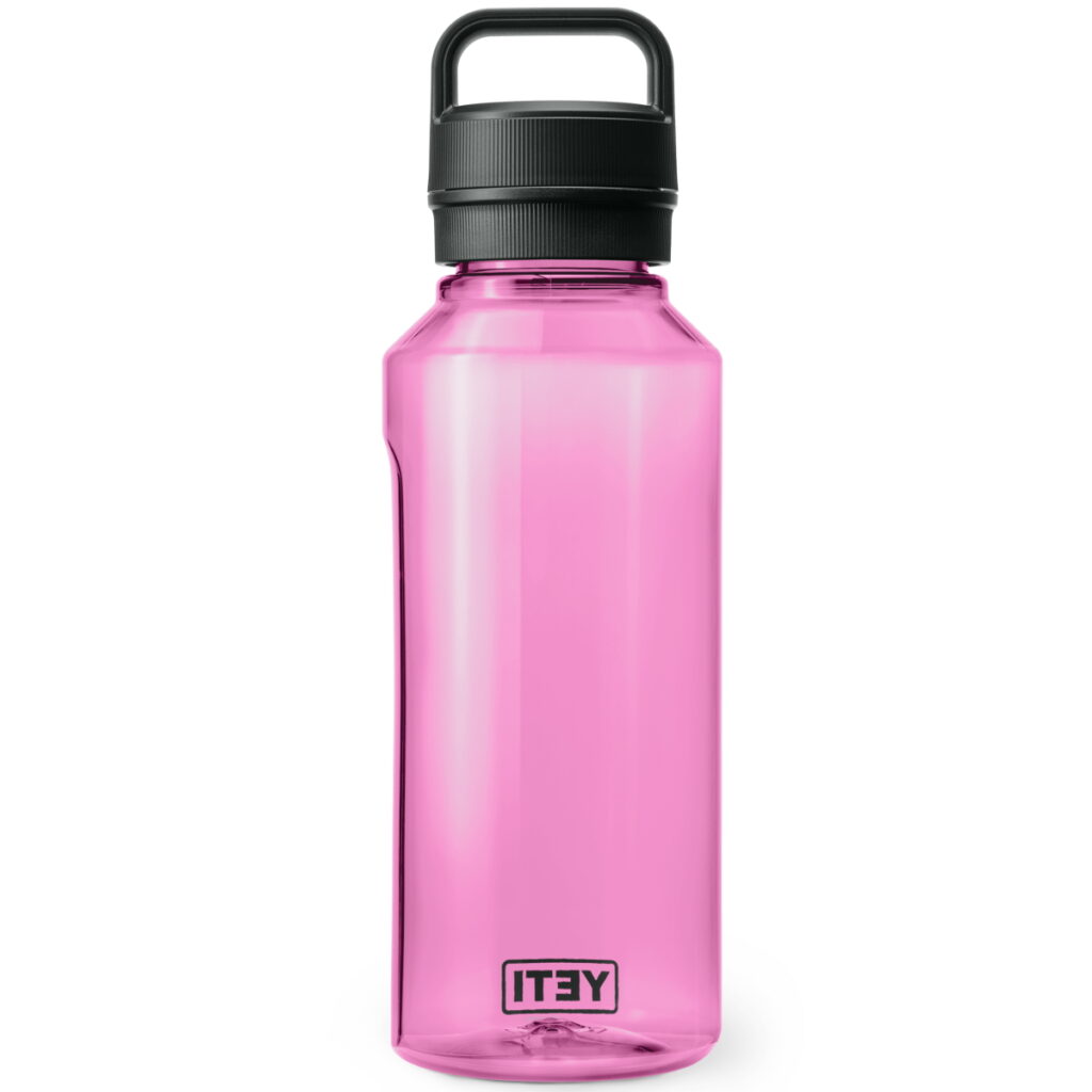 YETI Yonder 1L/34 oz Water Bottle with Yonder Tether Cap, Power Pink
