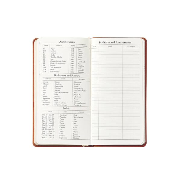 2024 6" Pocket Journal - Orange Goatskin Leather