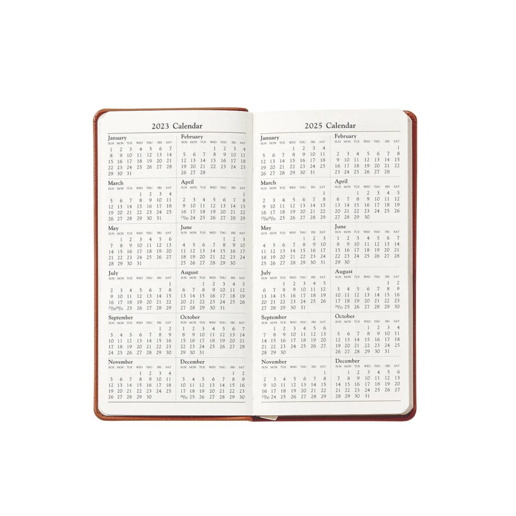 2024 6" Pocket Journal - Orange Goatskin Leather