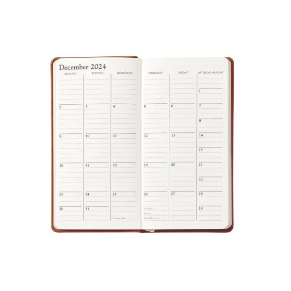 2024 6" Pocket Journal - Orange Goatskin Leather