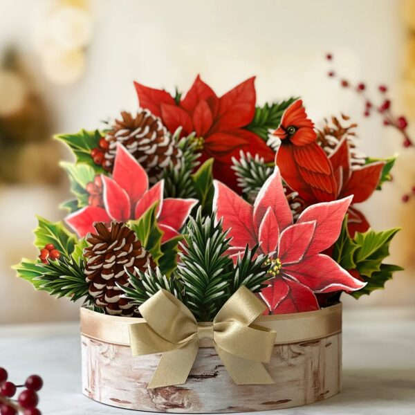 Birch Poinsettia Pop Up